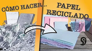 Como hacer PAPEL RECICLADO bien hecho y FÁCIL | PAPEL EN COMA