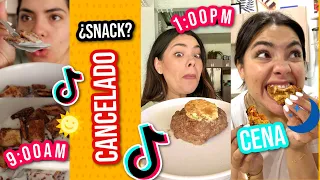 24 Horas Comiendo Recetas Millonarias de Tiktok | RebeO