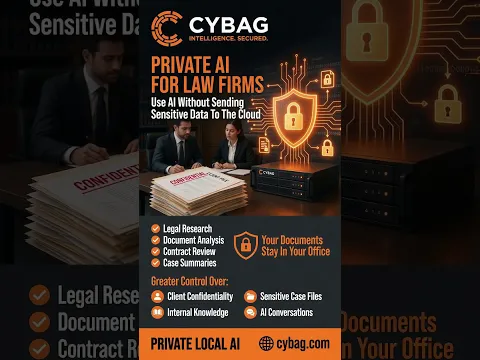 ChatGPT cannot be used by Law Firms - Use Private AI Only. - Cybag.com