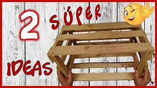 2 MANUALIDADES PARA TU HOGAR CON CAJAS DE MADERA - crafts for your home with wooden boxes