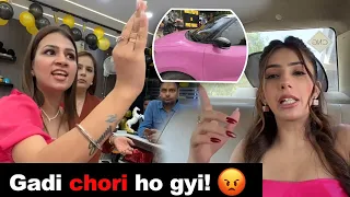 Salon me hui gaadi chori😢| Sneha Sachdeva