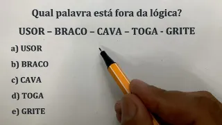 A maioria não consegue encontrar a lógica dessa questão de CONCURSO de  RACIOCÍNIO LÓGICO