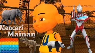 Mencari Mainan Ultraman Di Kolam Air Upin