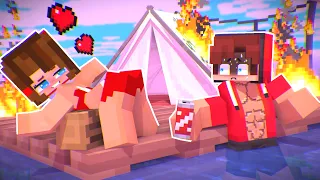 MAIZEN : How did DATE on RAFT in OCEAN end!? - Ocean Challenge - Minecraft Animation JJ& Mikey