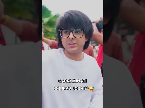 SOURAV JOSHI OR CARRYMINATI?? #souravjoshivlogs #souravjoshi #shorts #carryminati #parody #roast
