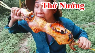 THỎ NƯỚNG | Nướng Nguyên Con Thỏ Không Lồ Thịt Dai Thơm Ngon Cực Đỉnh . Thỏ Quay