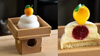 "Kagami-mochi" Chocolate & pastry showpieces