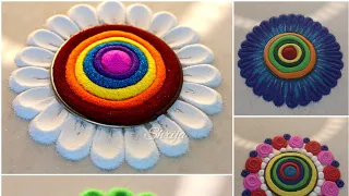 Very Beautiful rangoli designs #rangoli