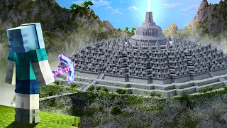 Membangun Candi Borobudur di Minecraft Hardcore