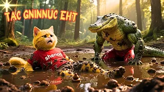 القط مياو عامل حكايه مع الحيونات الغابه هل ساينجو 🐱💛Adventures of Meow the Yellow Cat