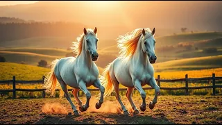 I free my white horses to play as wild