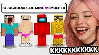 Coloquei jogadores de Minecraft pra falar com mulher pela primeira vez