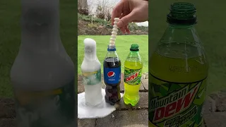 Coca Cola, Fanta,Sprite und Mentos |  Experiment #Shorts