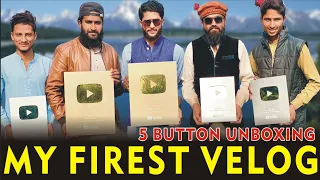 5 YouTube play button Received#frist vlog#urdu hindi#tranding