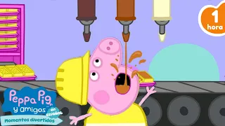 ¡Peppa Pig en la fábrica de chocolate! 🍫 Aventuras de Pascua