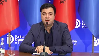🔴#LIVE - Kryetari i Partisë Demokratike,  Lulzim Basha,  konferencë me gazetarët në selinë e PD.