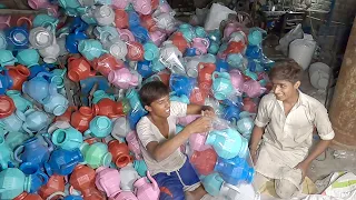 Production of Plastic Utensils | Lota Making