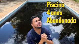 Limpando uma piscina abandonada - tutorial Rhuan Felix ! #pool #piscinas #limpeza #viral #satisfy 