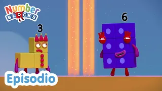 Numberblocks en Español | Episodios completos | EL CAÑÓN DEL RAYO