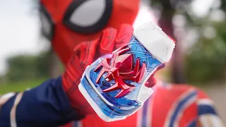 KAMEN RIDER SPIDER DEMONS HENSHIN INTO SPIDERMAN!!!