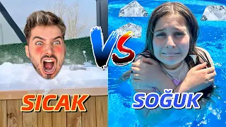 SICAK VS SOĞUK HAVUZDAN SON ÇIKAN KAZANIR ?! 🔥❄️