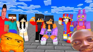 Gegagedigedagedago Dance With Aphmau Pomni and Sadako #minecraft #minecraftanimation #trending