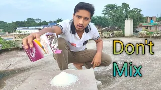 Don't mix | Sugar vs potassium permanganate