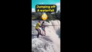 Travel Memes Jumping off a Waterfall
