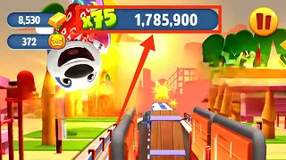 Crazy Cat Got All Gold Run on Subway Rush