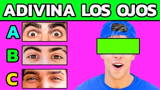 ADIVINA EL YOUTUBER POR SUS OJOS 🔥 Solo Un Verdadero Fan Acierta Todas | Trivia De Youtubers