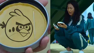 Squid Game Memes Dalgona Honeycomb Candy Sugar Challenge Video Games Version