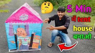 Making Pizz tent House Assembly || full tutorial || tent house kaise banaye ? 
