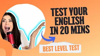 Test your #english level in 20 mins! #englishtest