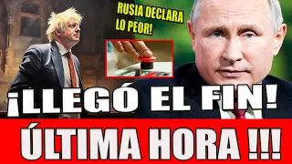 ÚLTIMA HORA! RUSIA ACABA DE DECLARAR LA GU3RRA A INGLATERRA EN URGENTE COMUNICADO por LA NATO.