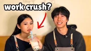 I 1v1'd my WORK CRUSH... (I have so much rizz 😳)