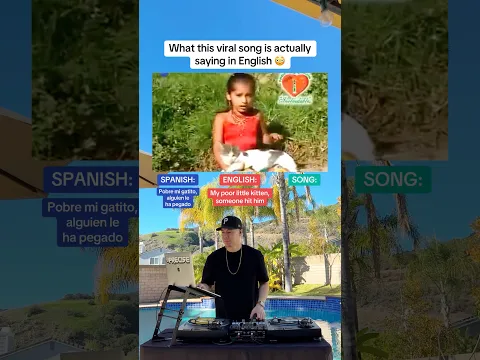 What this viral song is ACTUALLY saying in English 😳 (Montagem Miau)