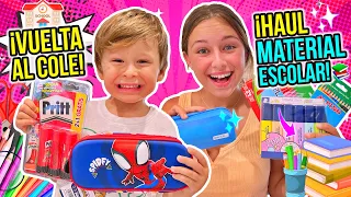 COMPRANDO MATERIAL ESCOLAR  para la VUELTA AL COLE 2021 🎒 ¡MEGA HAUL! 📚