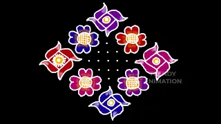 Awesome #easy & # simple sankranthi muggulu 13*3dots🌺New year muggulu🌺Chukkala muggulu🌺#rangoli