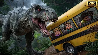 Giant Dinosaur Bus Chase Adventure 🦖🚌 | Dino Chase | Dinosaur Adventure Cartoons