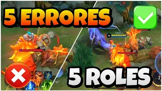 5 ERRORES POR ROL | Estos Errores Hacen Que Pierdas Tus Partidas