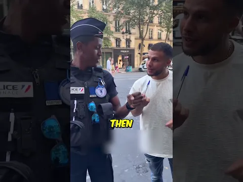 He Pickpocketed a Cop!? 🤯👮‍♂️ (@sossamofficiel on Instagram) #shorts