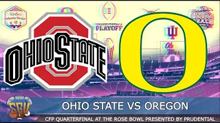 Ohio State vs Oregon - CFP Quarterfinal at the Rose Bowl Full Highlights (College Football 25 Sim)