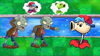 Plants vs Zombies 2 New Cartoons Animation Fusion Friday Night Funkin' + Peashooter Part 20