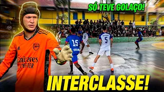 ESTREIA DO GOLEIRO DE CAPACETE NO INTERCLASSE (SÓ TEVE GOLAÇO!!)