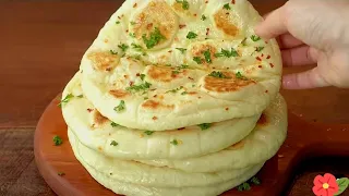 El Pan Turco Sin Horno!Relleno de queso es el pan más delicioso y fácil que jamás haya preparado
