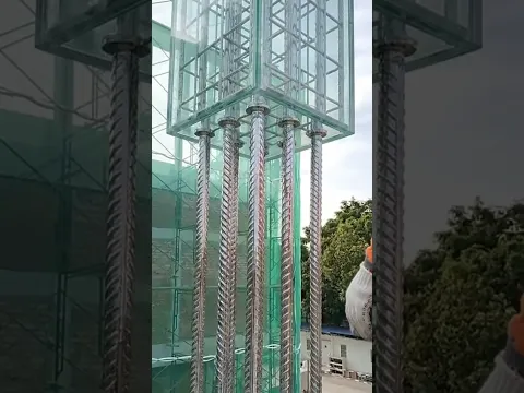 🏢 Instalación de Núcleo estructural Prefabricado de Vidrio Reforzado