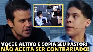 Marçal confronta Miguel Oliveira e o deixa com raiva e sem respostas: “onde que na Bíblia diz isso?”