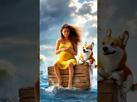 Heartwarming! Corgi Helps Pregnant Woman Give Birth, Island Survival Adventure #cutedogs #funny