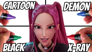 Drawing Mira, But in 4 Different Art Styles! (Kpop demon hunters) 