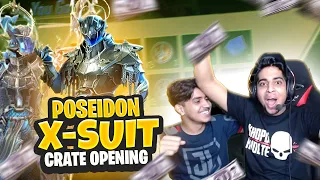Return of Poseidon X Suit Crate Opening with @godtusharop1 😍 | First Time In BGMI